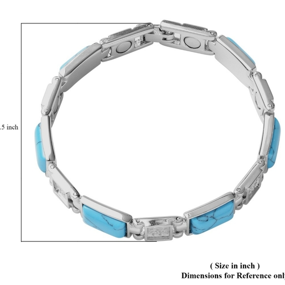 NWT Magnetic by Design Blue Howlite Chinese Blessings Bracelet - Picture 8 of 8